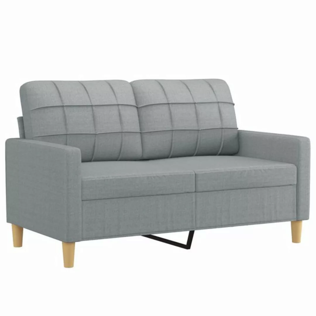 vidaXL Sofa 2-Sitzer Sofa Couch Möbel Taupe 120 cm Stoff günstig online kaufen