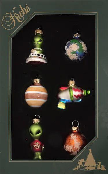 Krebs Glas Lauscha Christbaumschmuck »Mini Alien Set, Multicolor, 3,5cm«, ( günstig online kaufen