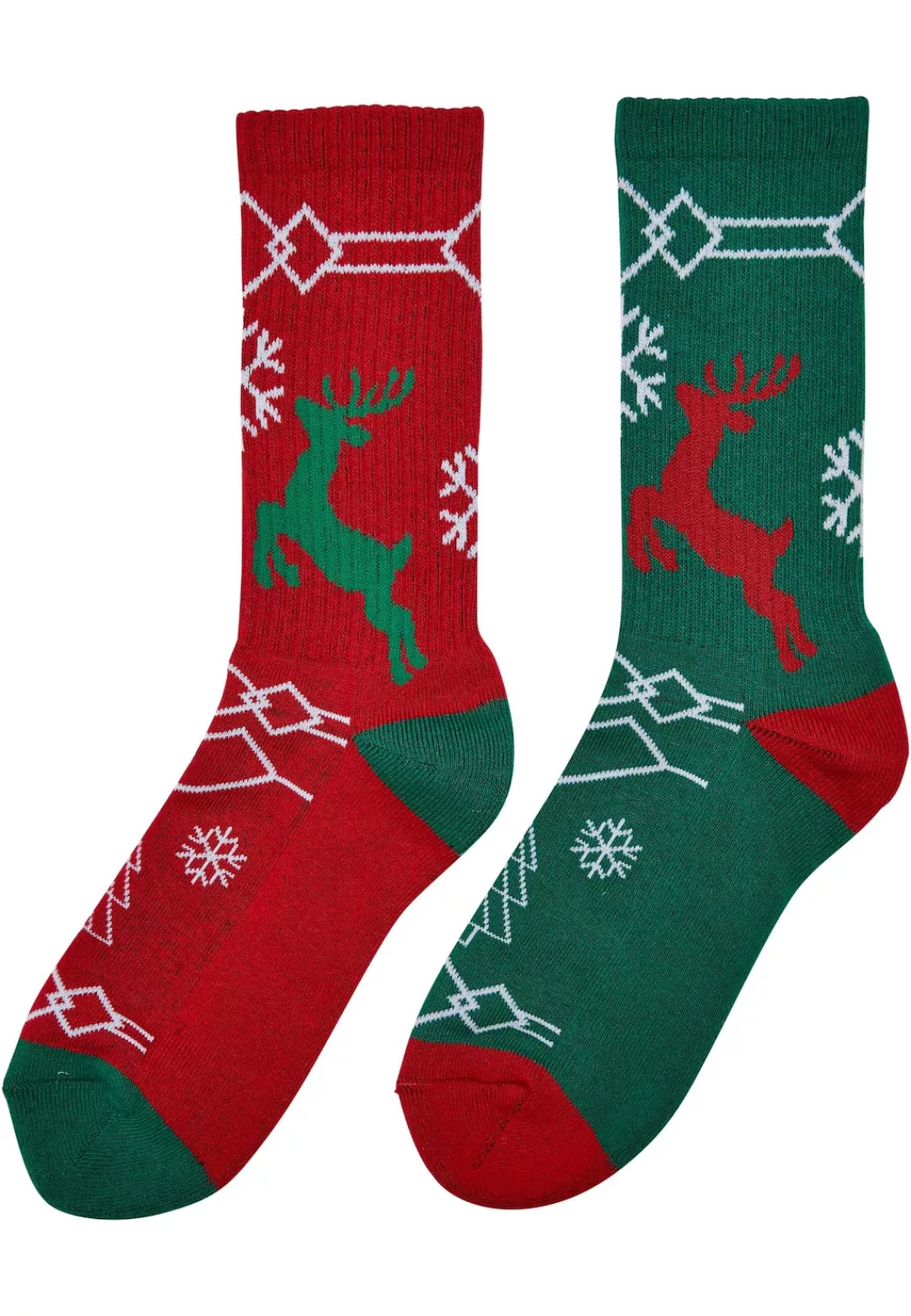 URBAN CLASSICS Basicsocken "Urban Classics Unisex Fancy X-Mas Pattern Socks günstig online kaufen