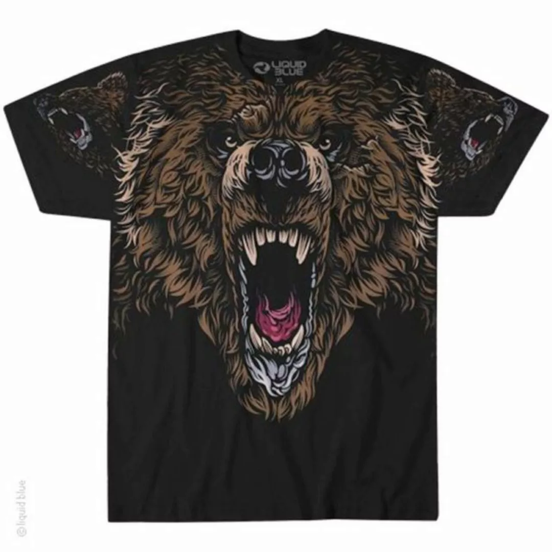 Liquid Blue Print-Shirt Grizzly Bär günstig online kaufen