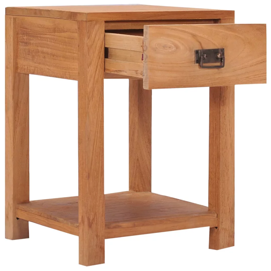 Nachttisch 35×35×50  Cm Massivholz Teak günstig online kaufen