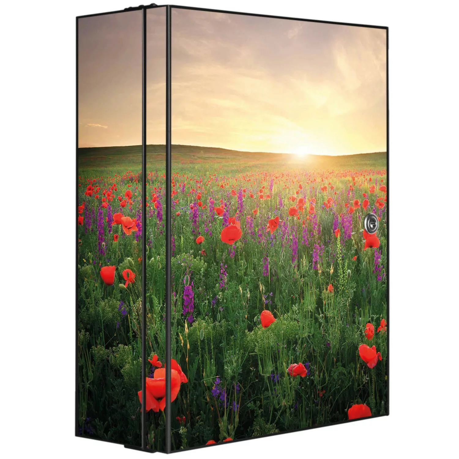 Banjado XXL Medizinschrank Abschliessbar 35x46x15cm Arzneischrank Anthrazit günstig online kaufen