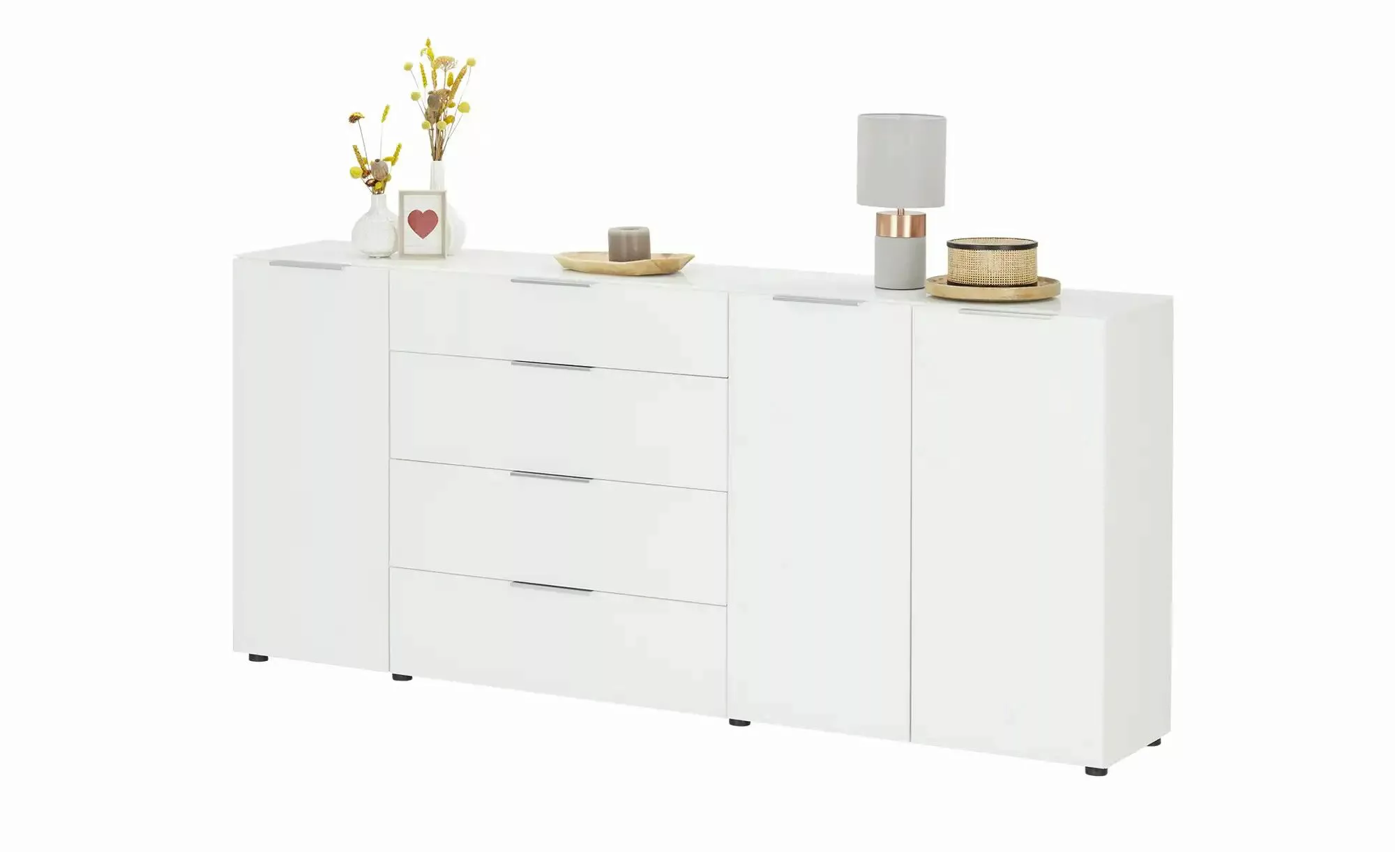 Sideboard  Vitreo Neo ¦ weiß ¦ Maße (cm): B: 226 H: 99 T: 40.0 Kommoden & S günstig online kaufen