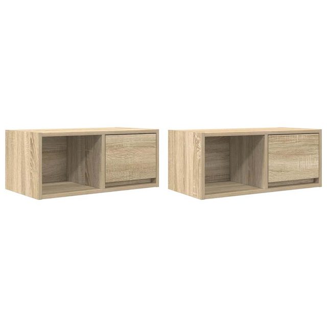 vidaXL TV-Schrank TV-Schränke 2 Stk. Sonoma-Eiche 60x31x25,5 cm Holzwerksto günstig online kaufen