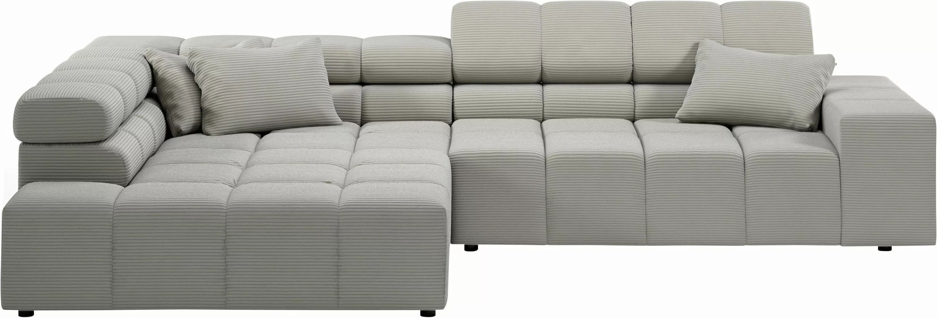 INOSIGN Ecksofa "Ancona incl. Kopfteilverstellung, Breite 319cm, L-Form", w günstig online kaufen
