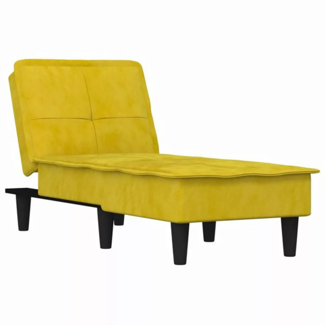 vidaXL Chaiselongue Chaiselongue Blau Samt, 1 Teile günstig online kaufen