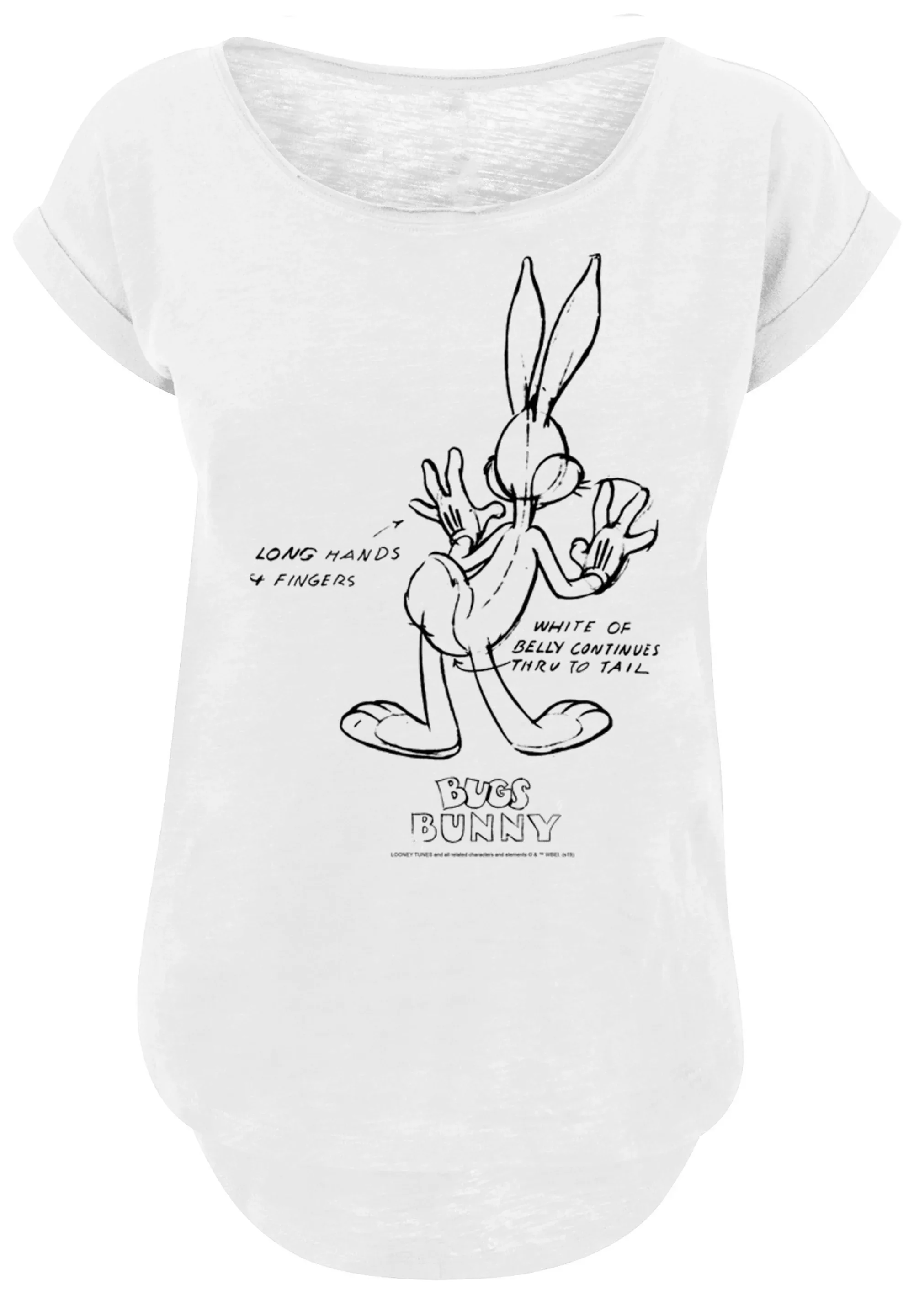 F4NT4STIC T-Shirt "Looney Tunes Bugs Bunny White Belly", Print günstig online kaufen