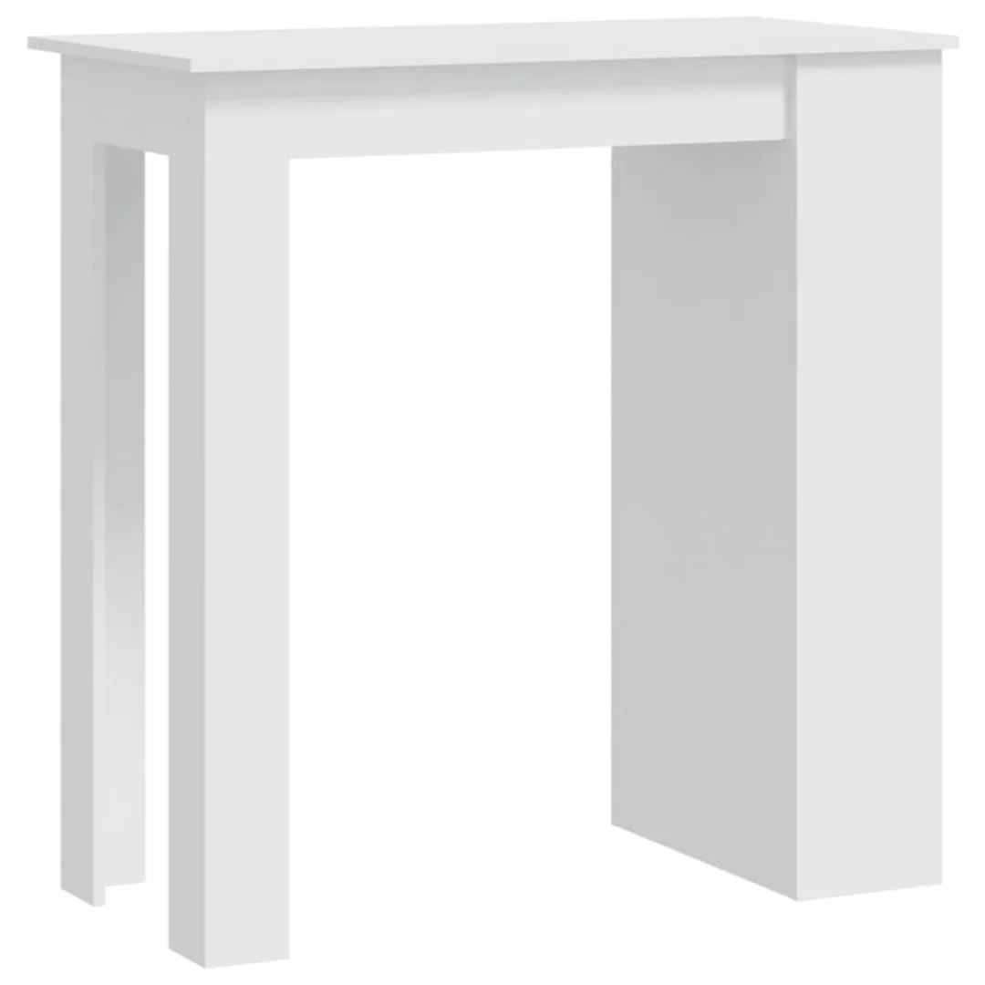 Bartisch Mit Ablagefleche Weiß 102x50x103,5 Cm Spanplatte günstig online kaufen