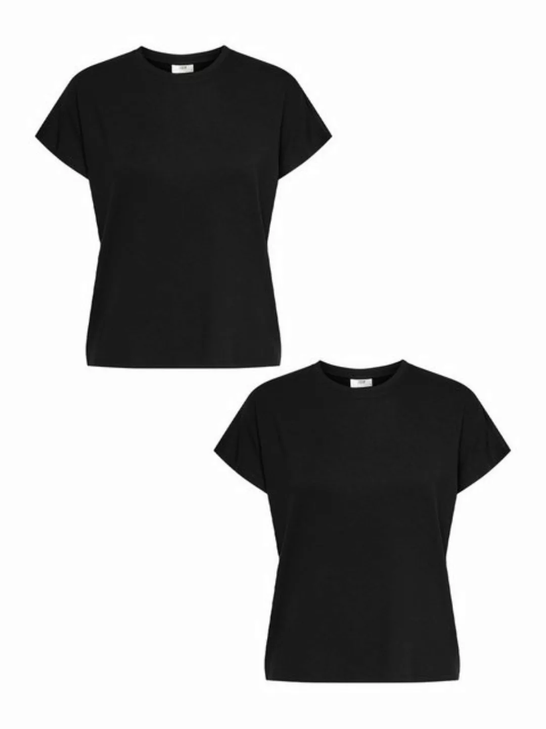 JACQUELINE de YONG T-Shirt Shirt 2er-Set Rundhals Kurzarn stilvolle Bluse ( günstig online kaufen