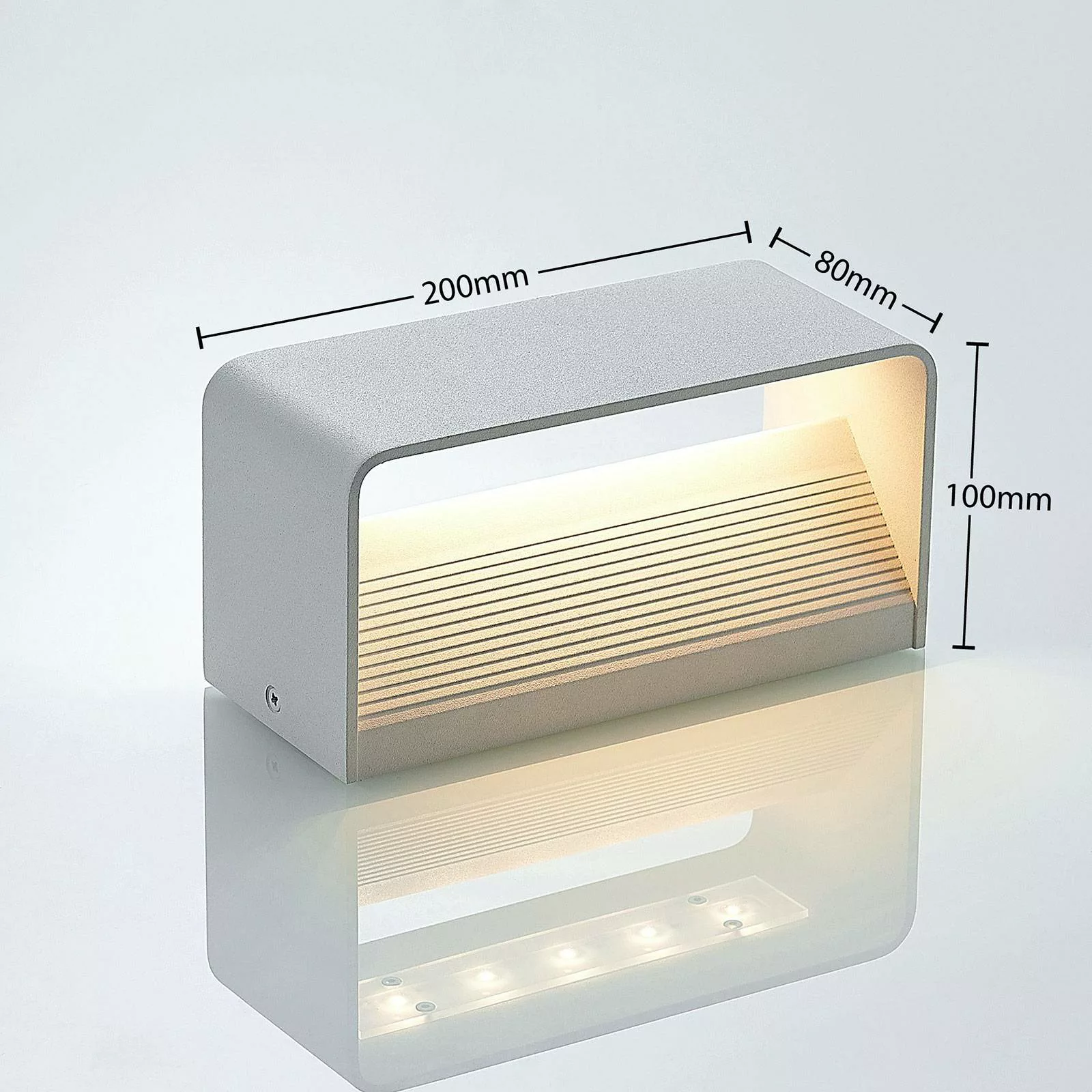 LED-Wandleuchte Lonisa, weiß, 20 cm günstig online kaufen