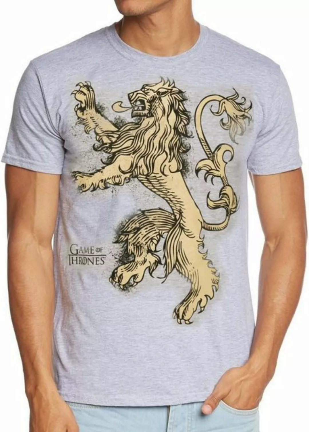 Game of Thrones Print-Shirt LANNISTER - Game of Thrones, T-Shirt Gray melan günstig online kaufen