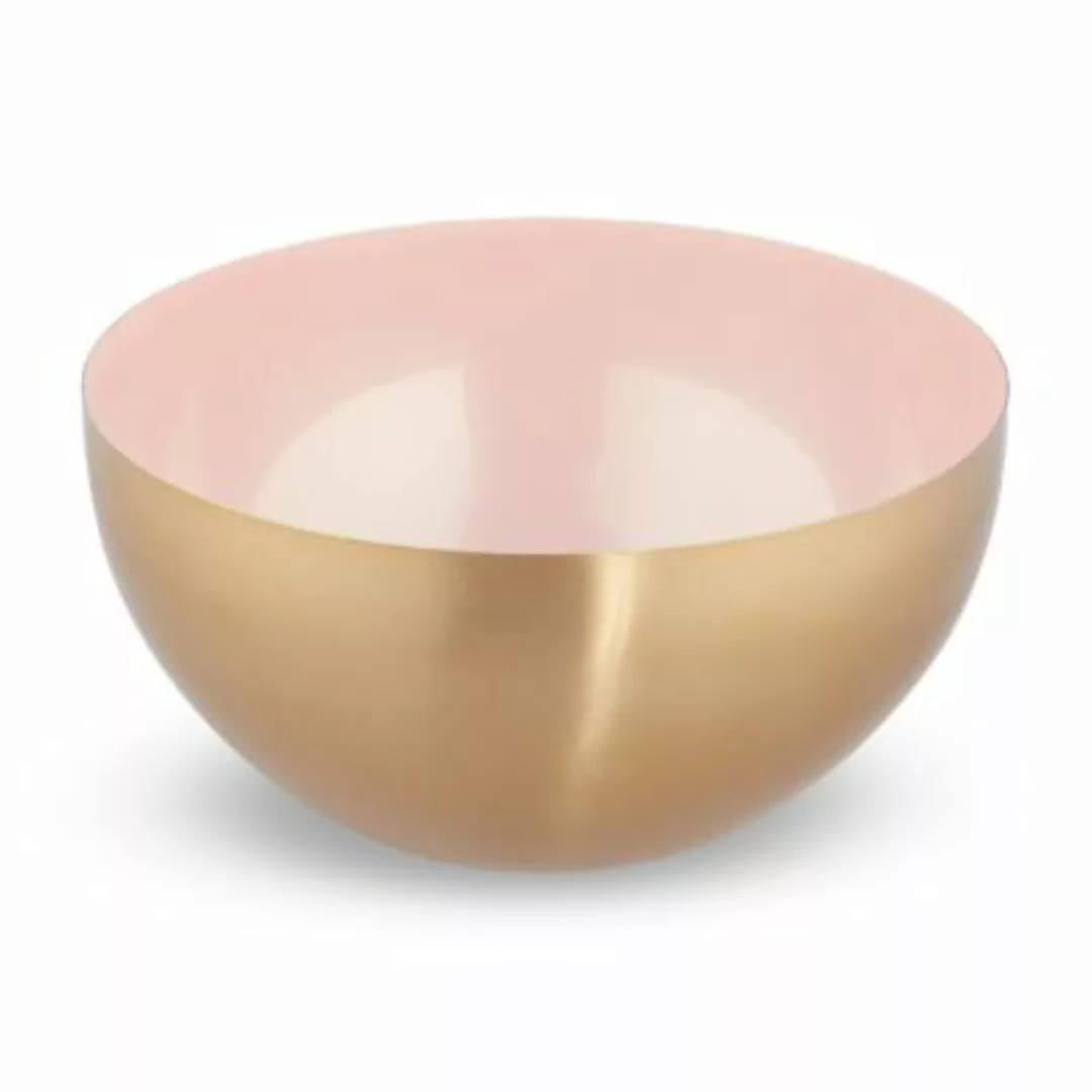 relaxdays Edelstahl Salatschüssel Ø 25 cm rosa-kombi günstig online kaufen