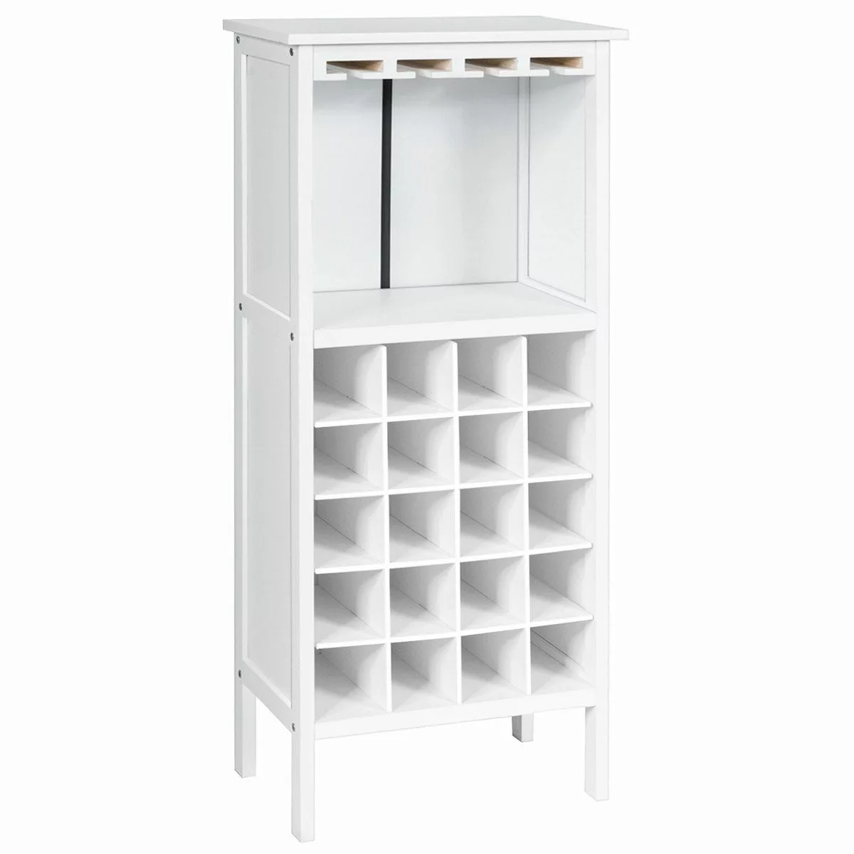 COSTWAY Weinregal, stehend, Holz, für 20 günstig online kaufen
