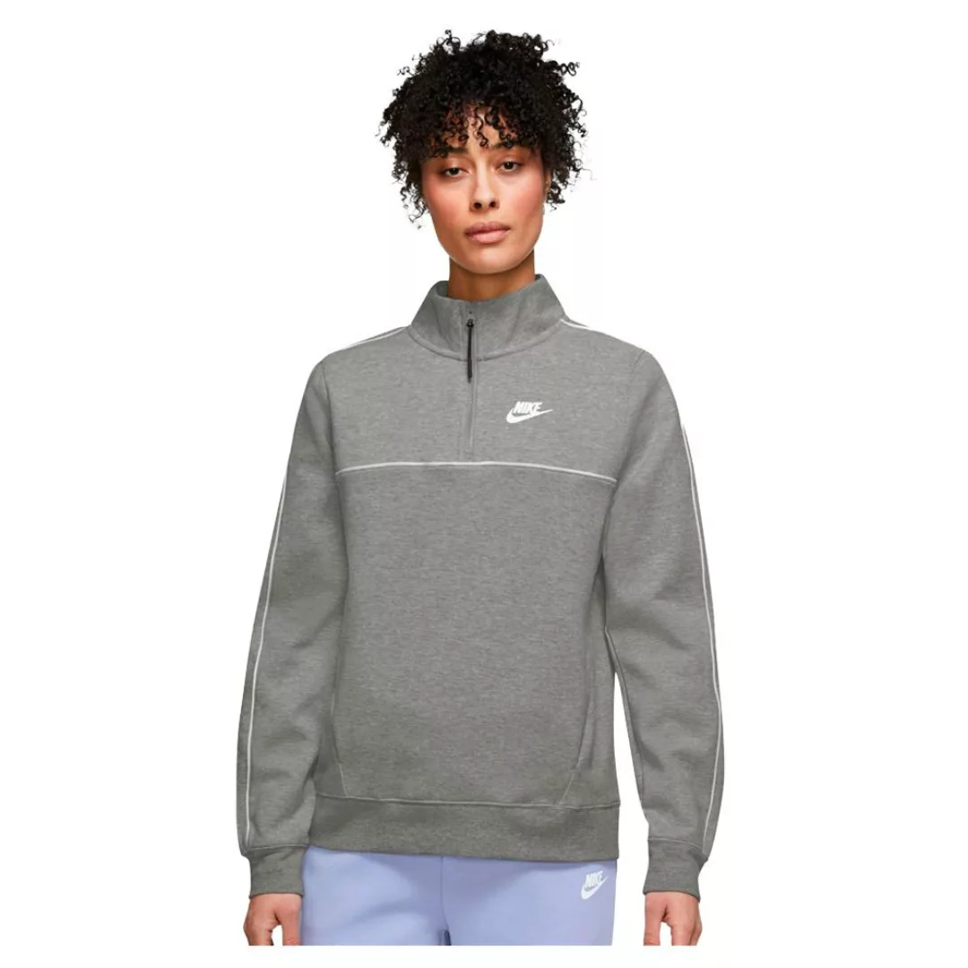 Nike Sportswear Langarm-t-shirt XS Dk Grey Heather / White günstig online kaufen