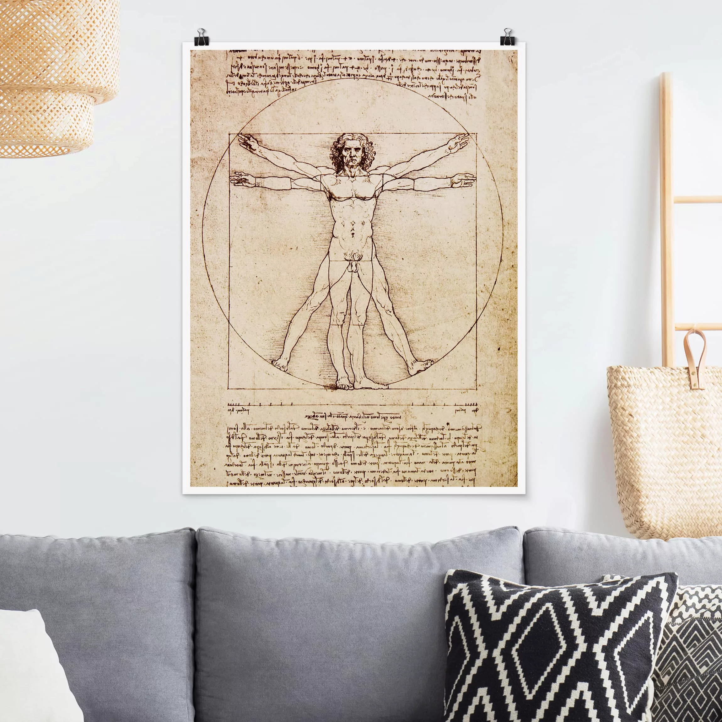 Poster Portrait - Hochformat Da Vinci günstig online kaufen