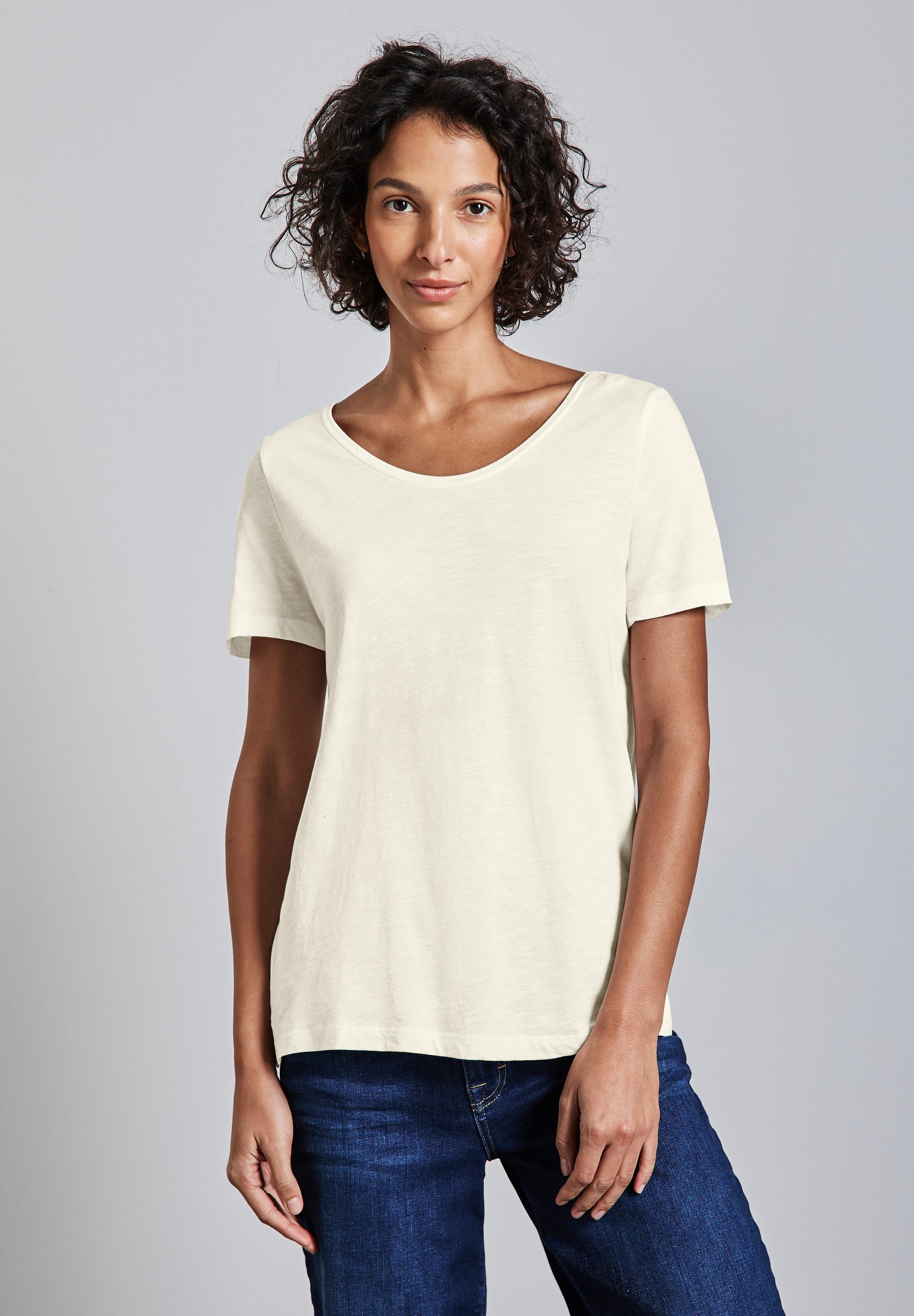 STREET ONE V-Shirt, mit V-Ausschnitt günstig online kaufen