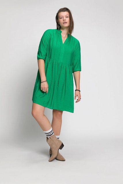 Studio Untold Jerseykleid Mini Kleid A-Line V-Ausschnitt 3/4-Ärmel günstig online kaufen