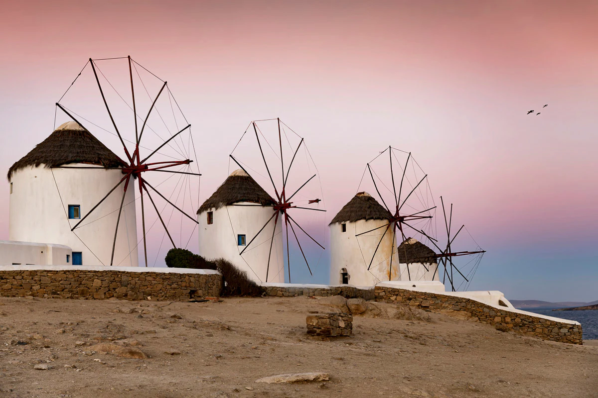 Papermoon Fototapete »Windmühlen« günstig online kaufen