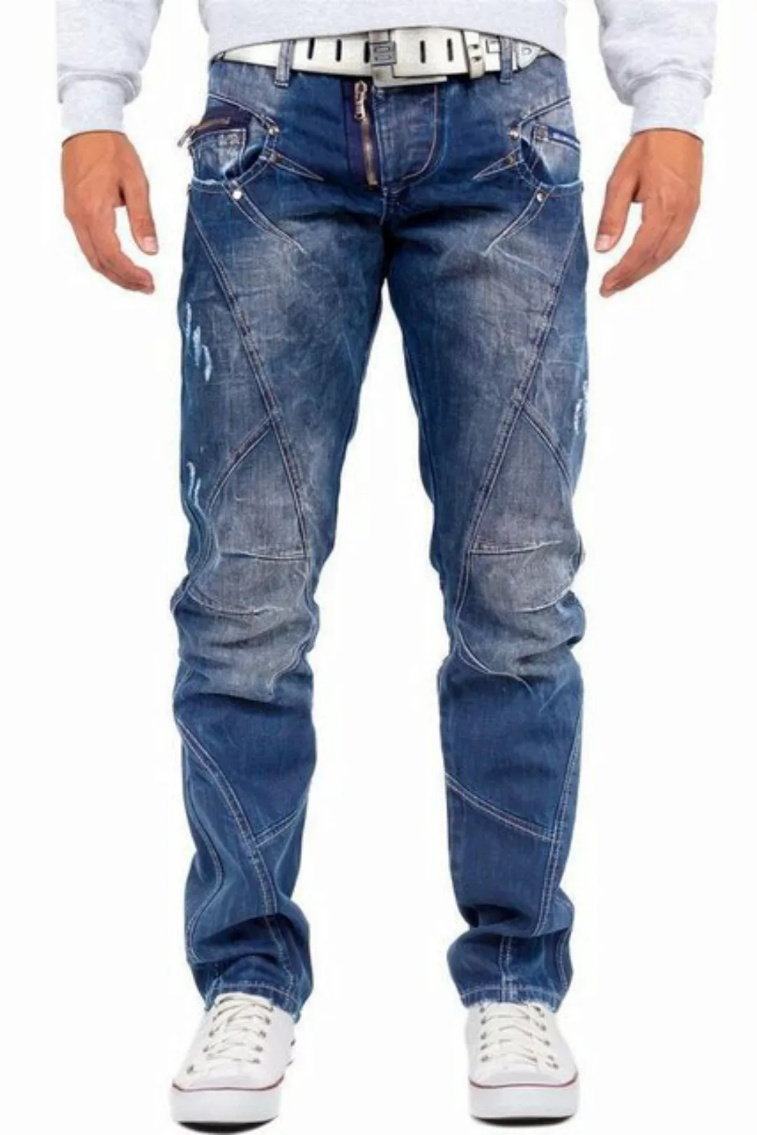 Cipo & Baxx 5-Pocket-Jeans Hose BA-C0768 W34/L32 (1-tlg) mit Destroyed Effe günstig online kaufen