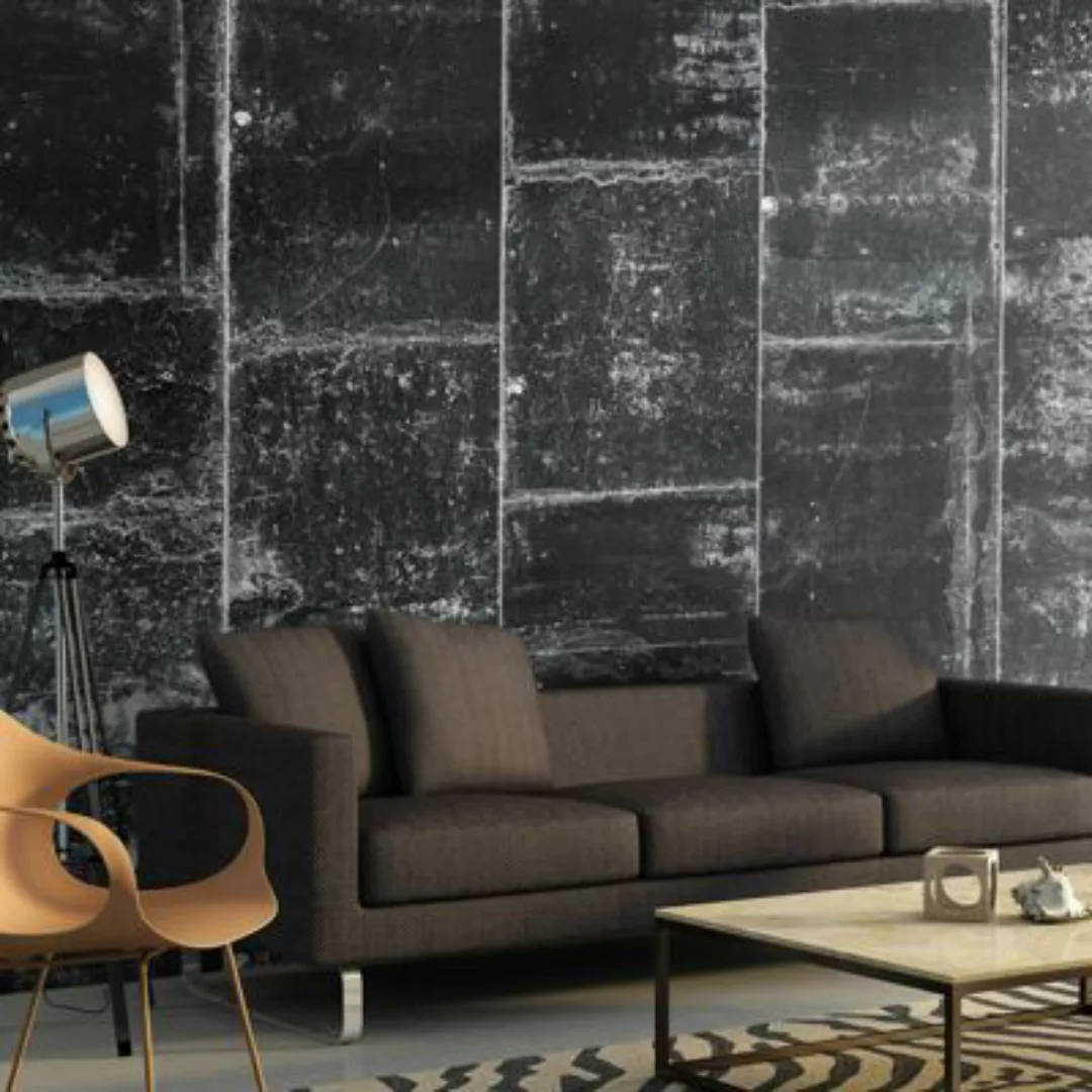 artgeist Fototapete Concrete Style schwarz/weiß Gr. 50 x 1000 günstig online kaufen