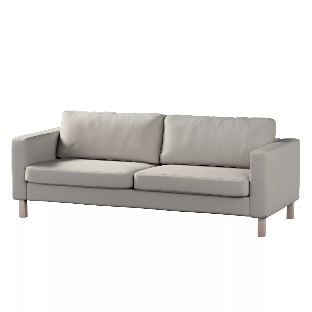 Bezug für Karlstad 3-Sitzer Sofa nicht ausklappbar, kurz, grau, Bezug für K günstig online kaufen