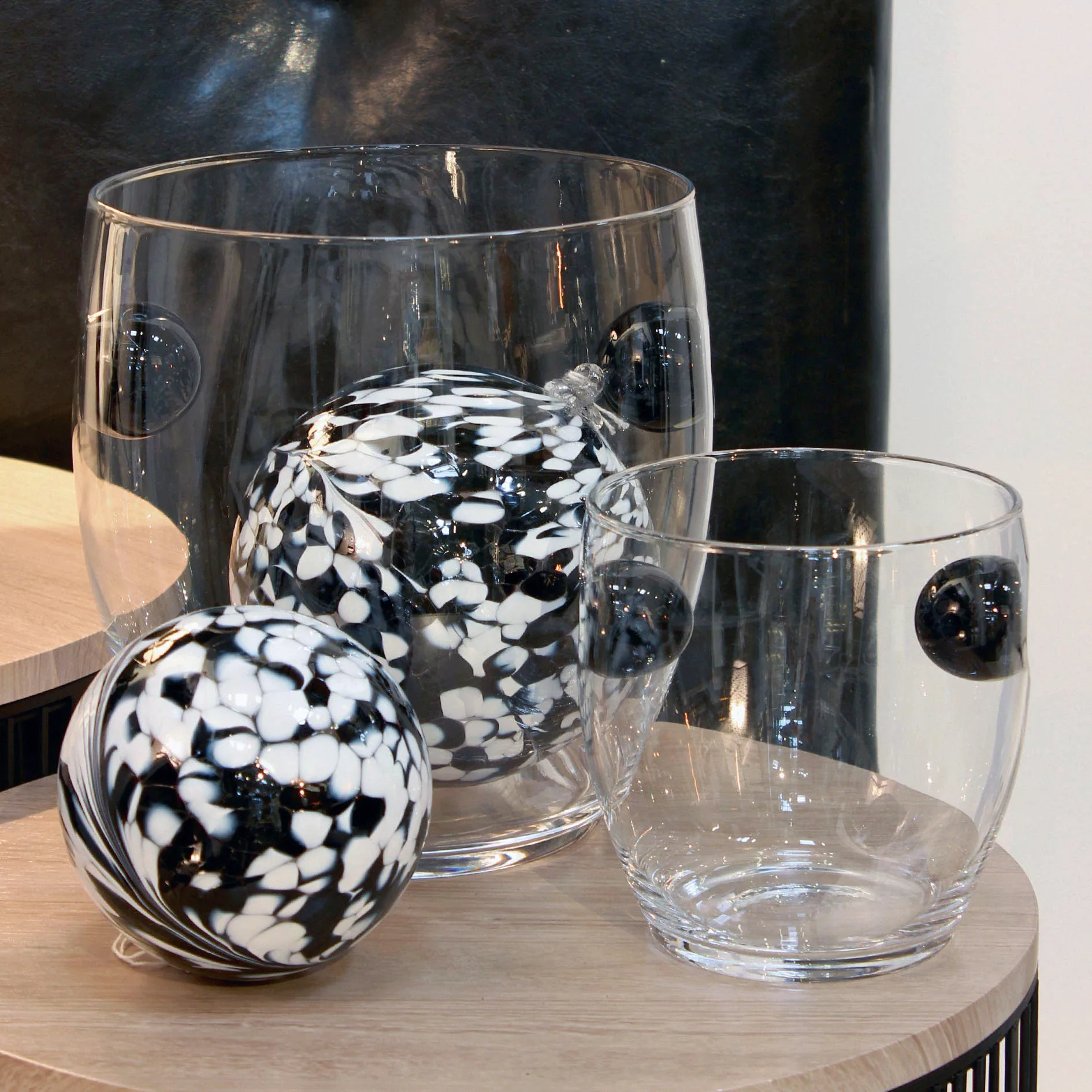 GILDE Tischvase »Kuno, Vase mit kugelförmigen Einbuchtungen«, (1 St.), deko günstig online kaufen