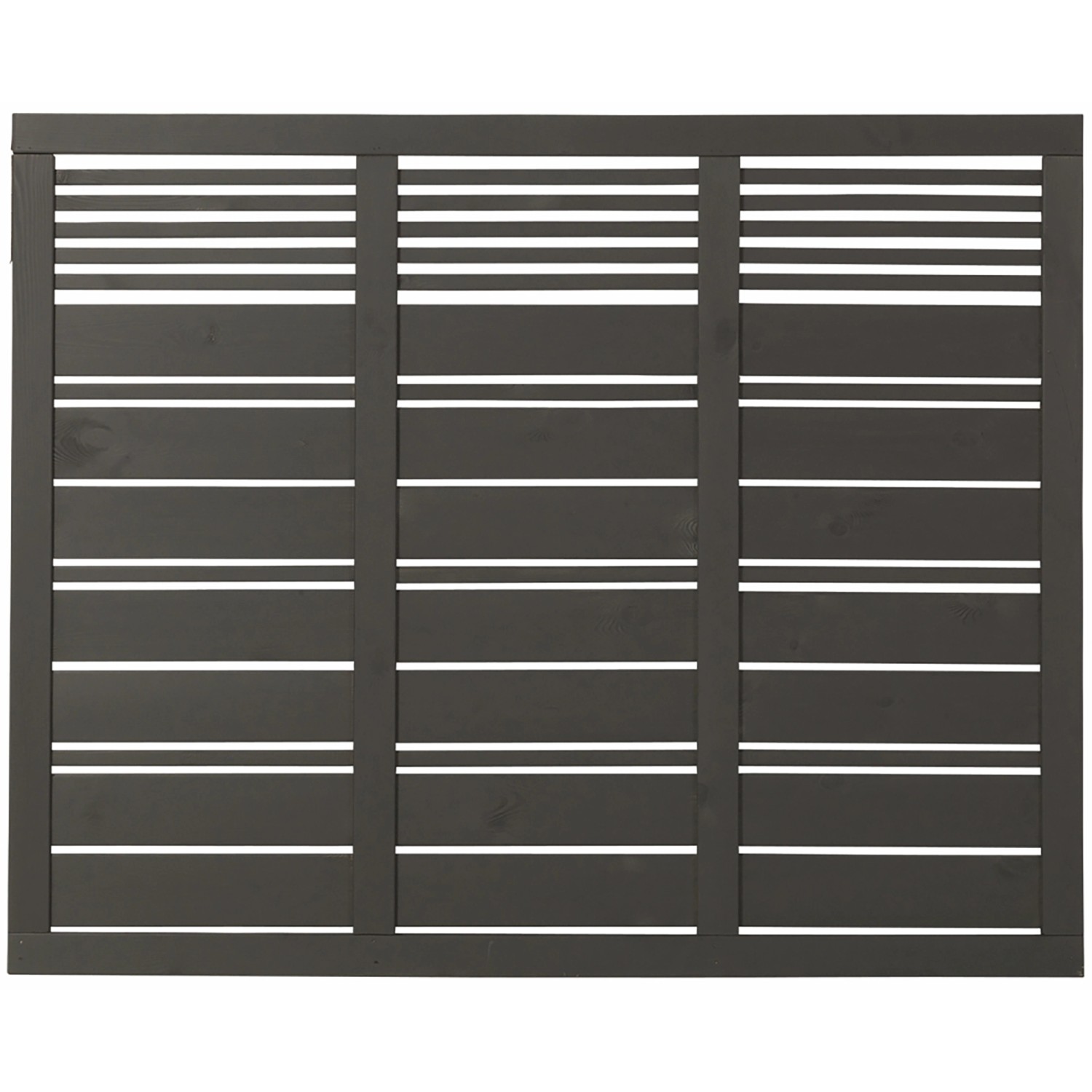 Plus Holz Sichtschutzzaun Silence Nadelholz Umbragrau 176 cm x 140 cm günstig online kaufen