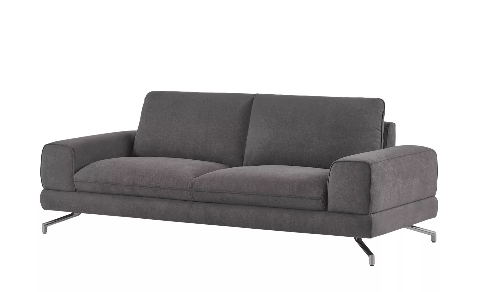 smart Sofa 3-sitzig dunkelgrau - Stoff Bonika ¦ grau ¦ Maße (cm): B: 218 H: günstig online kaufen