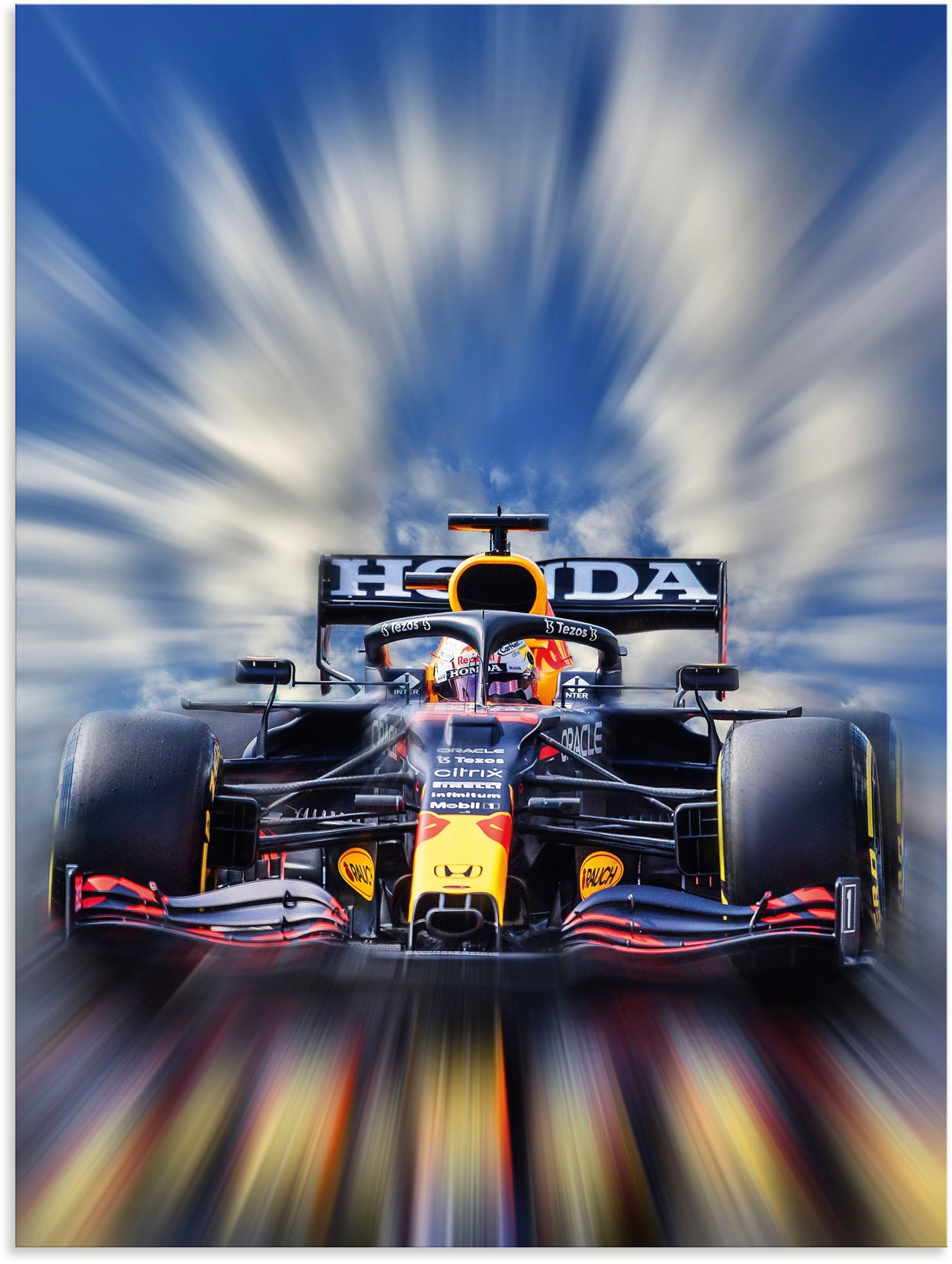 Artland Wandbild "Max Verstappen - Weltmeister der Formel1", Auto, (1 St.), günstig online kaufen