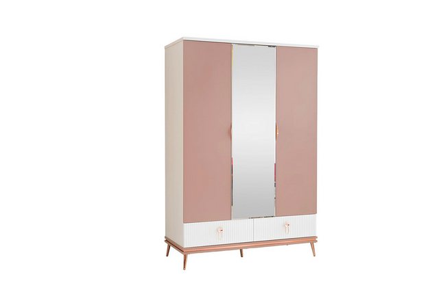 Xlmoebel Kleiderschrank Neu Designer 3-Türiger Holzschrank für das Kinderzi günstig online kaufen