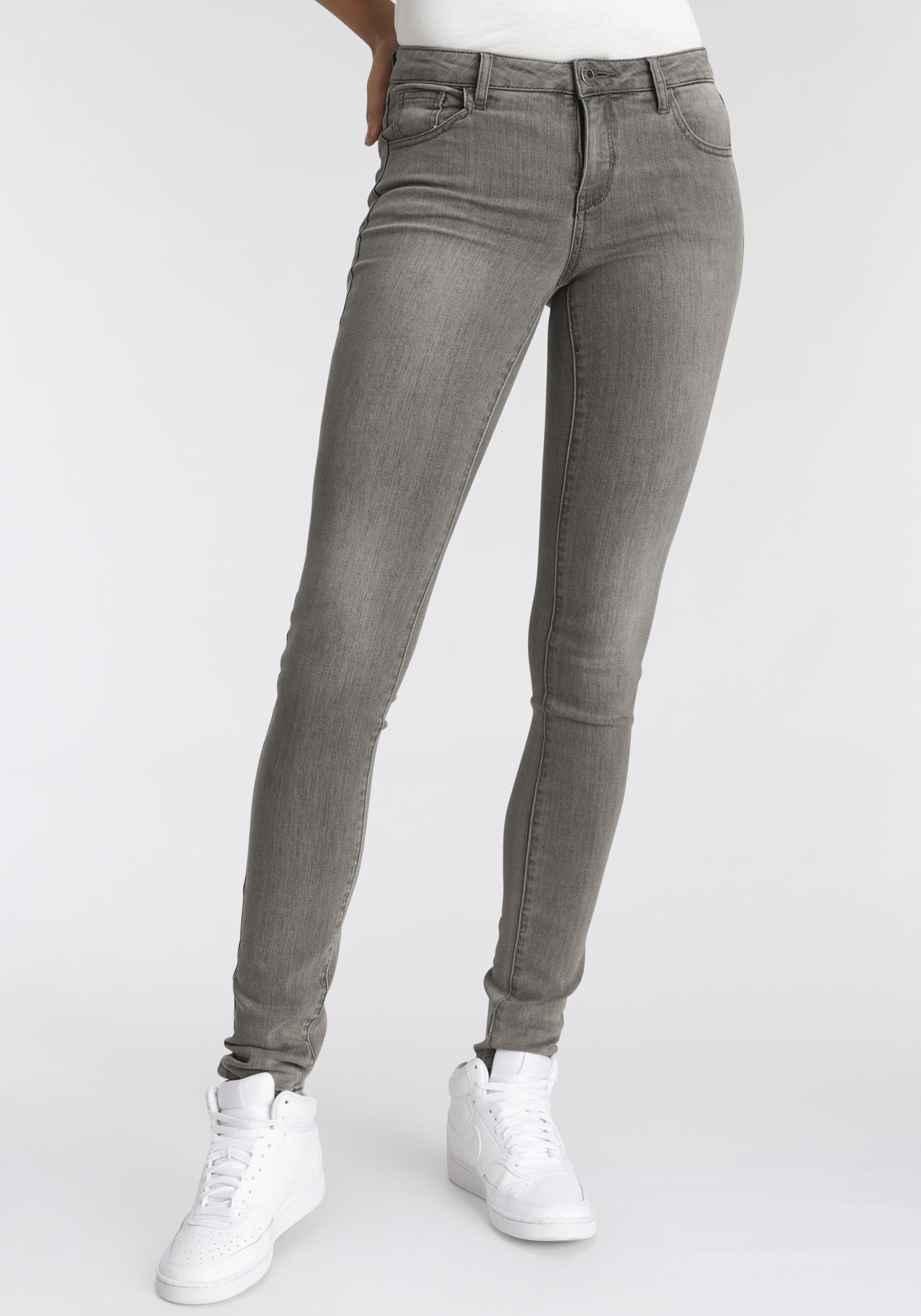 Arizona Skinny-fit-Jeans Ultra-Stretch Mid Waist günstig online kaufen