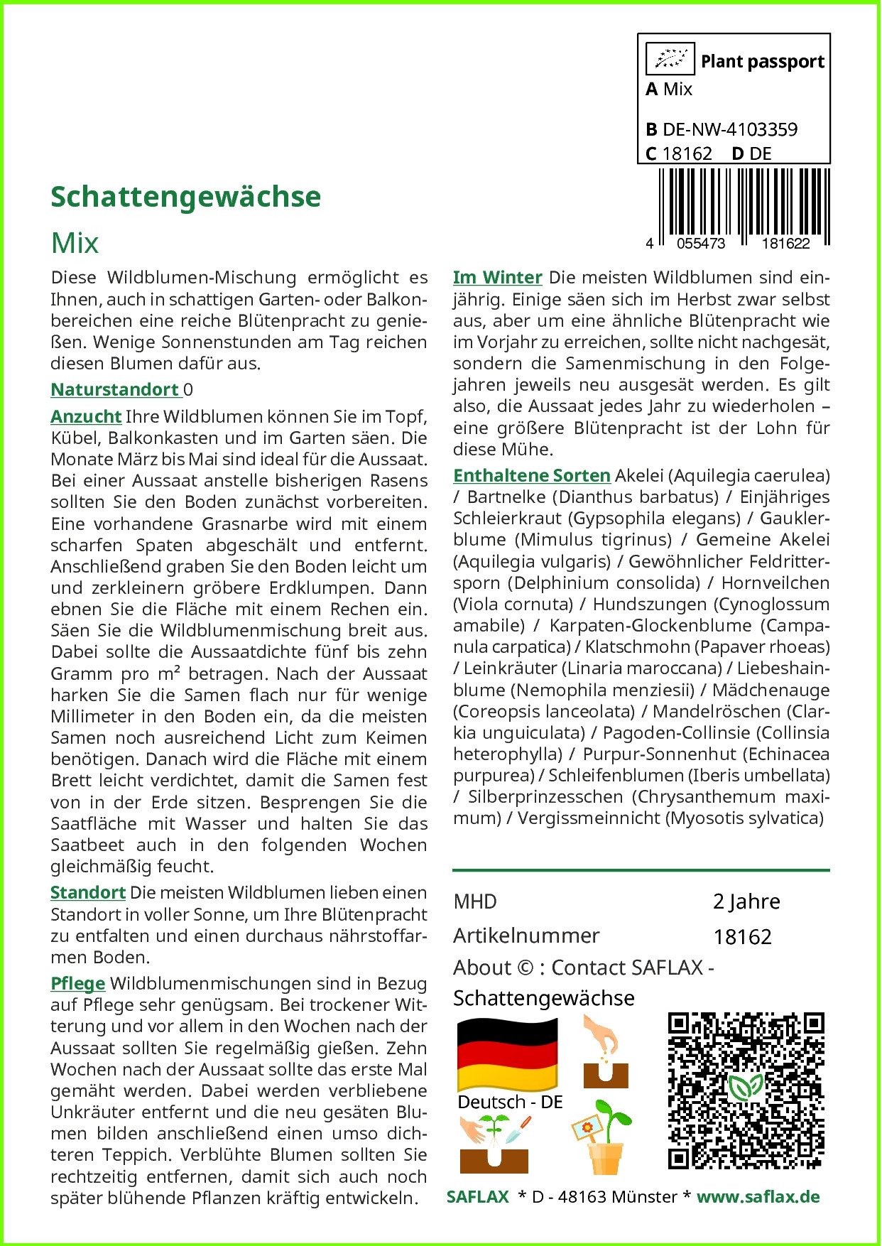 SAFLAX Blumensamen SAFLAX - Samen - günstig online kaufen