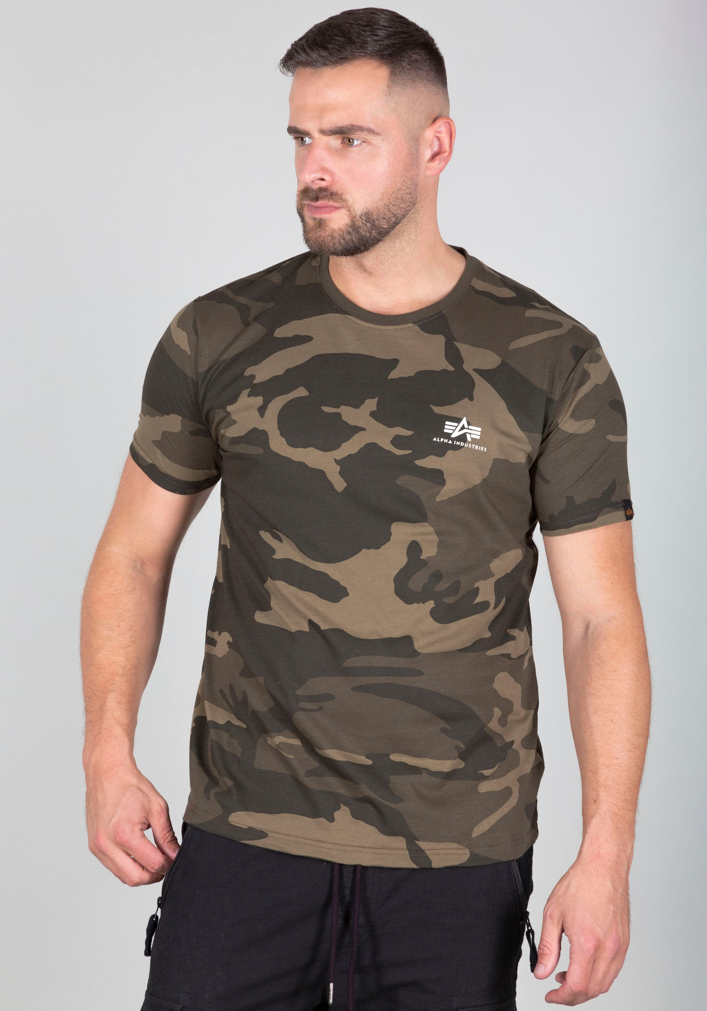 Alpha Industries Rundhalsshirt "BASIC T SMALL LOGO" günstig online kaufen