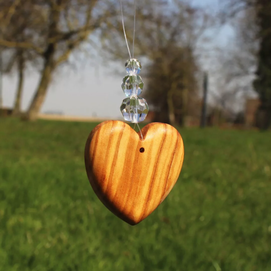 Fensterdeko Herz Mit 3 Perlen, Mobile günstig online kaufen