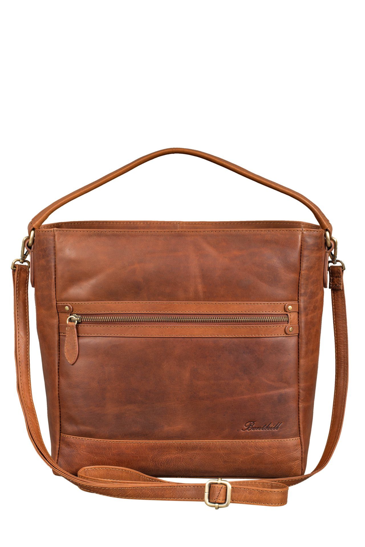 Benthill Umhängetasche Damen Echt Leder Handtasche günstig online kaufen