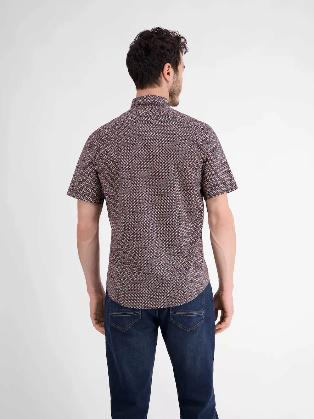 LERROS Kurzarmhemd mit geometrischem Vollprint günstig online kaufen