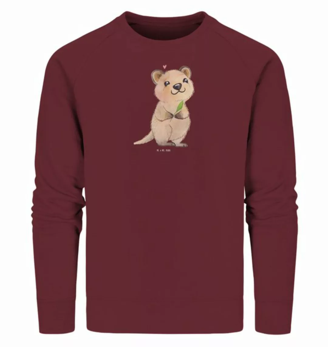 Mr. & Mrs. Panda Longpullover Größe XS Quokka Happy - Burgundy - Geschenk, günstig online kaufen