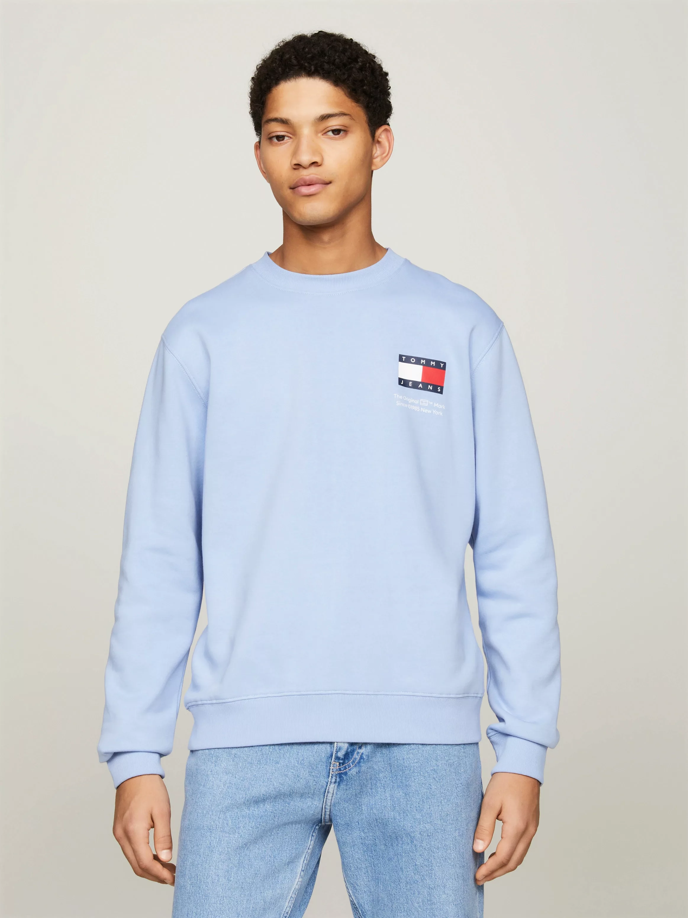 Tommy Jeans Sweatshirt TJM REG ESSENTIAL FLAG CNECK EXT Rundhals-Sweatshirt günstig online kaufen