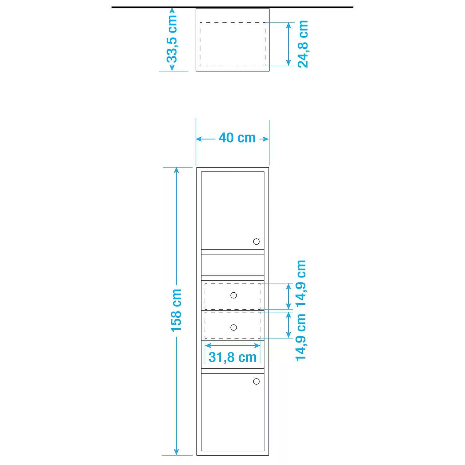 Tenzo Highboard "UNO", mit 2 Türen, 1 Schublade und 5 offenen Fächer günstig online kaufen