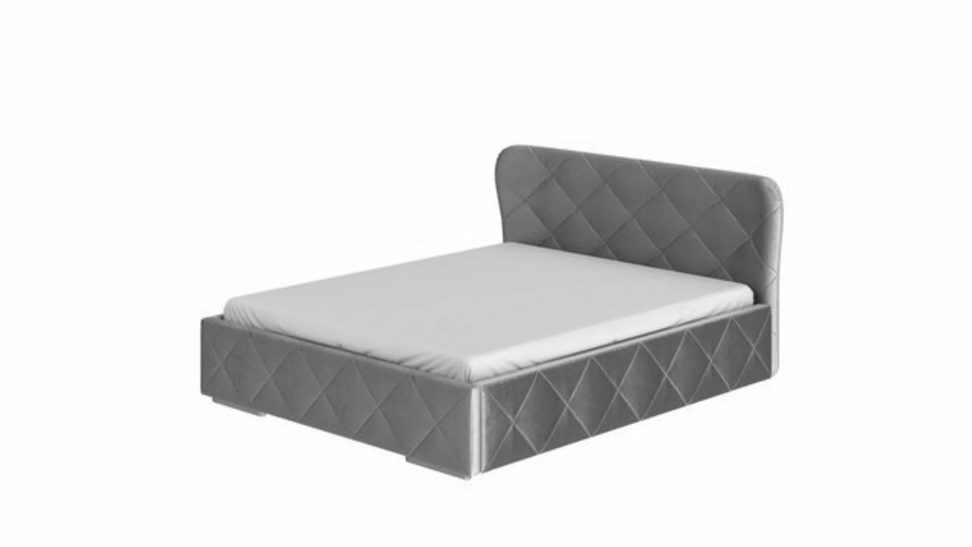 Siblo Bett Polsterbett Monako 200x160 cm mit Bettzeugbehälter - Doppelbett günstig online kaufen