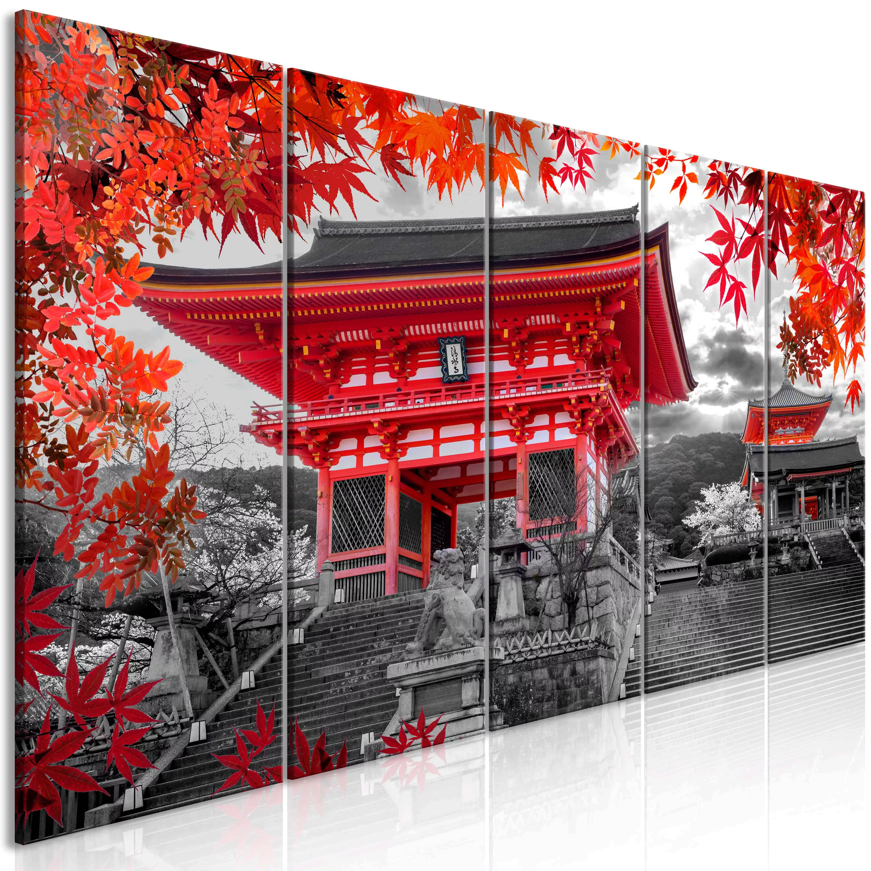 Wandbild - Kyoto, Japan (5 Parts) Narrow günstig online kaufen