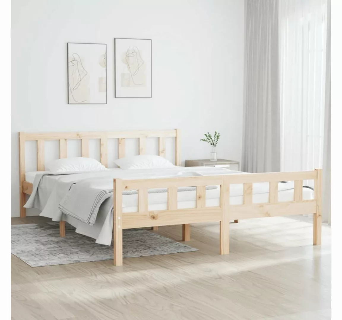 furnicato Bett Massivholzbett 150x200 cm günstig online kaufen