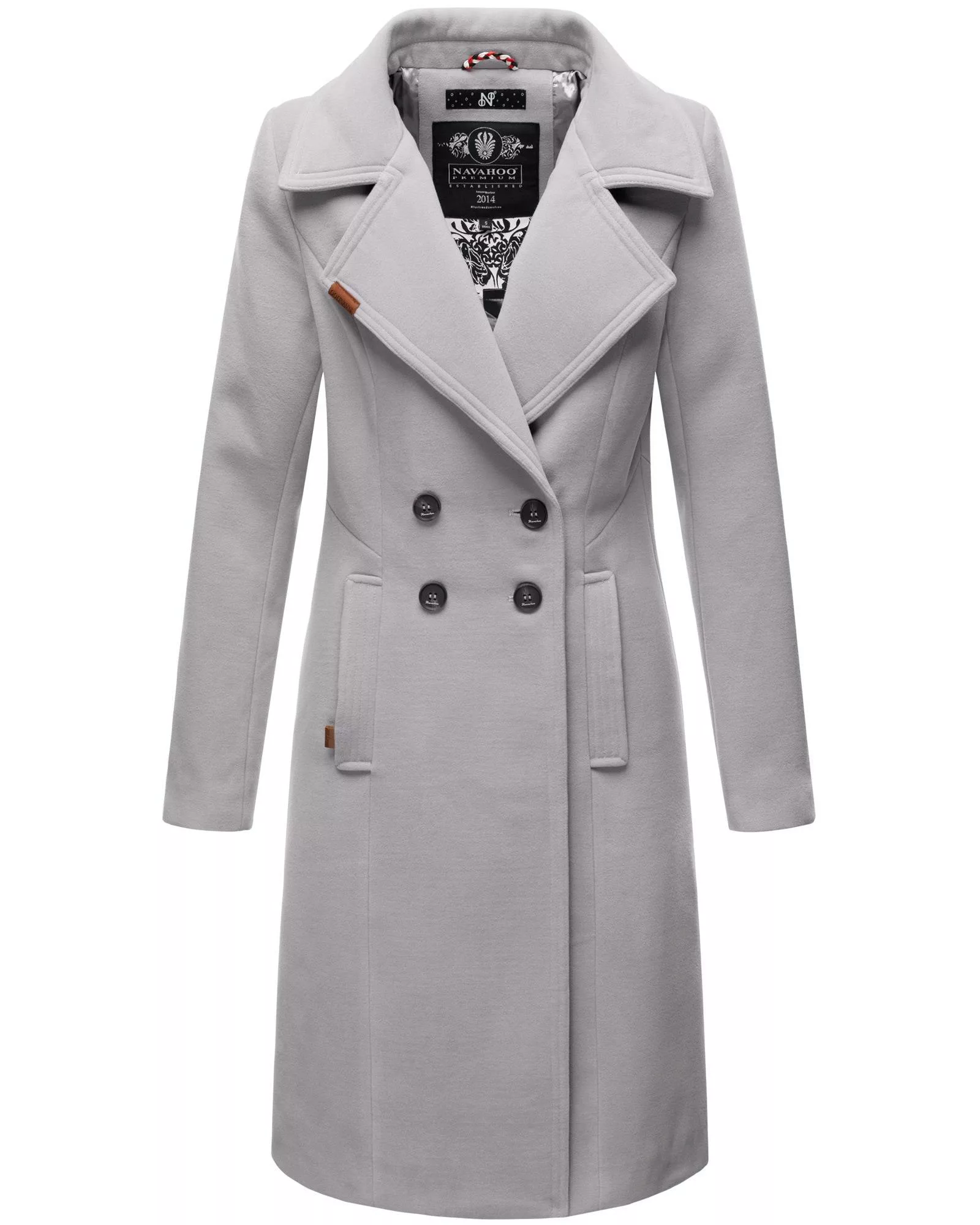 Navahoo Wintermantel "Wooly", edler Damen Trenchcoat in Wollmantel-Optik günstig online kaufen