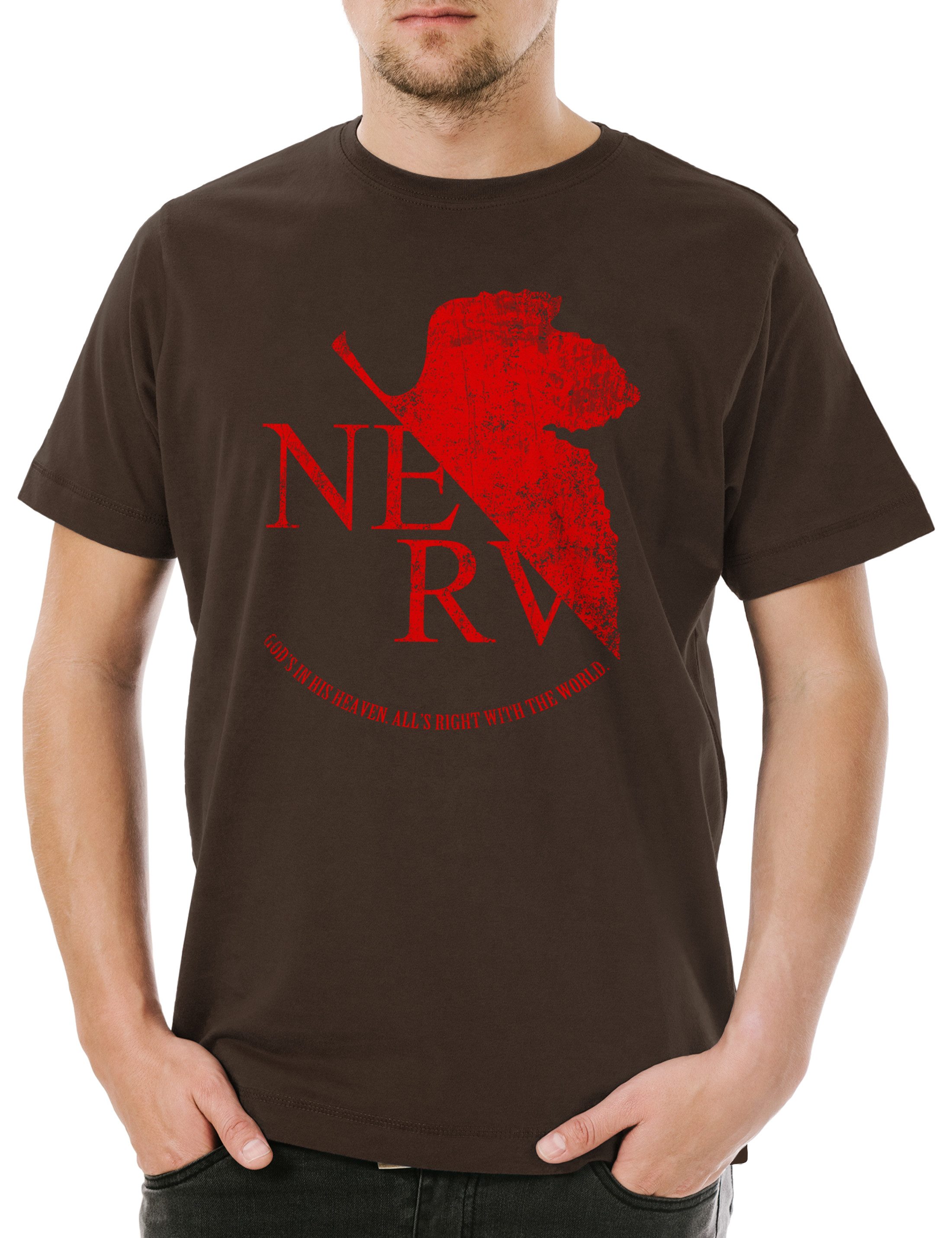 Urban Backwoods Print-Shirt Nerv Herren T-Shirt günstig online kaufen
