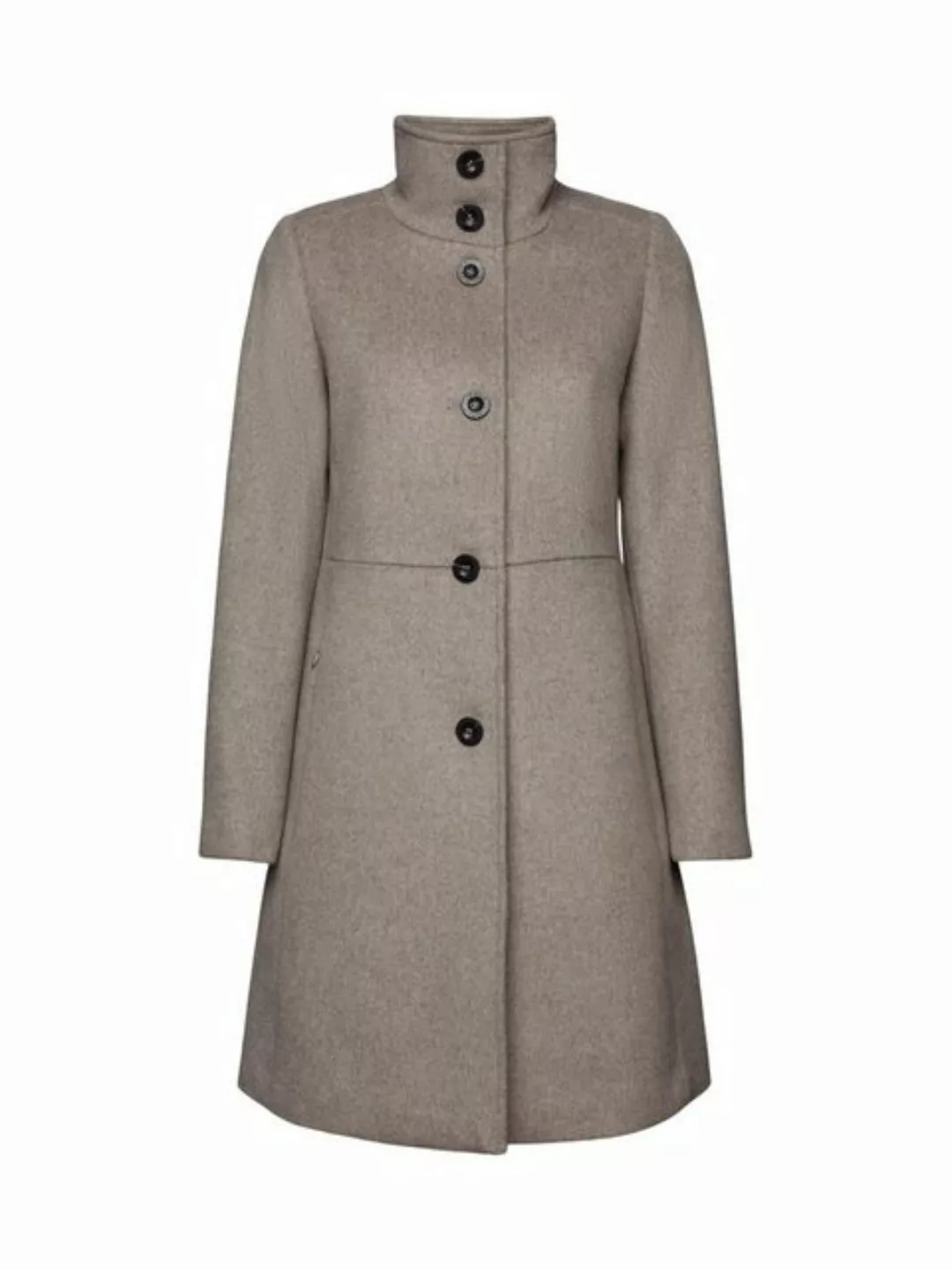 Esprit Collection Wollmantel Mantel aus weich angerauter Wolle günstig online kaufen