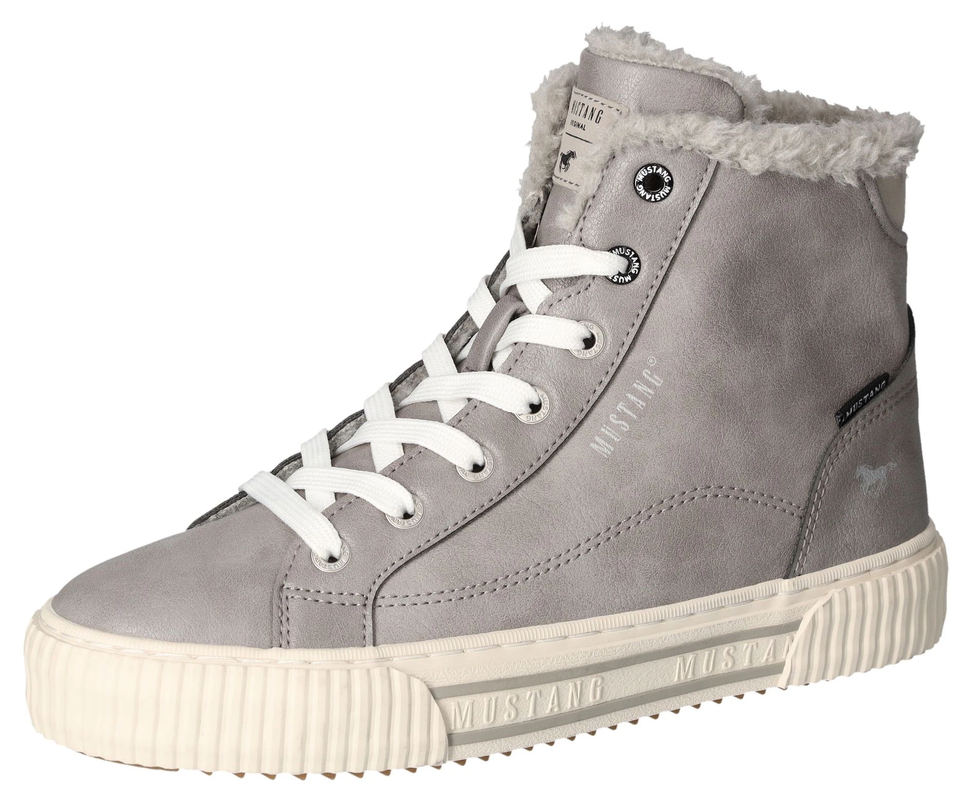 Mustang Shoes Winterboots, High Top Sneaker, Schnürboots mit Plateausohle günstig online kaufen