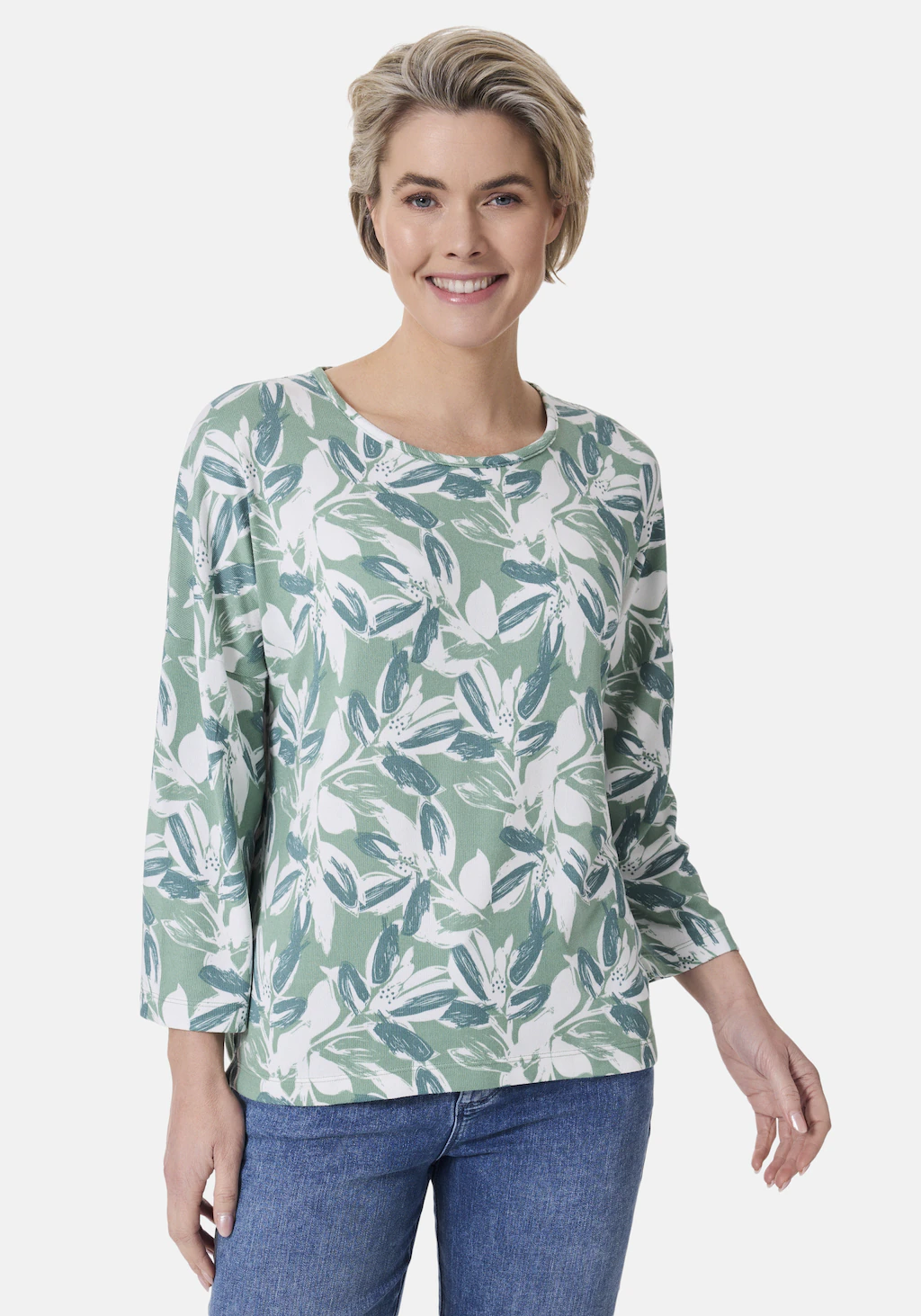 STOOKER WOMEN 3/4-Arm-Shirt "CARLY T-Shirt 3/4-Arm", Loose Fit Shirt Rundha günstig online kaufen