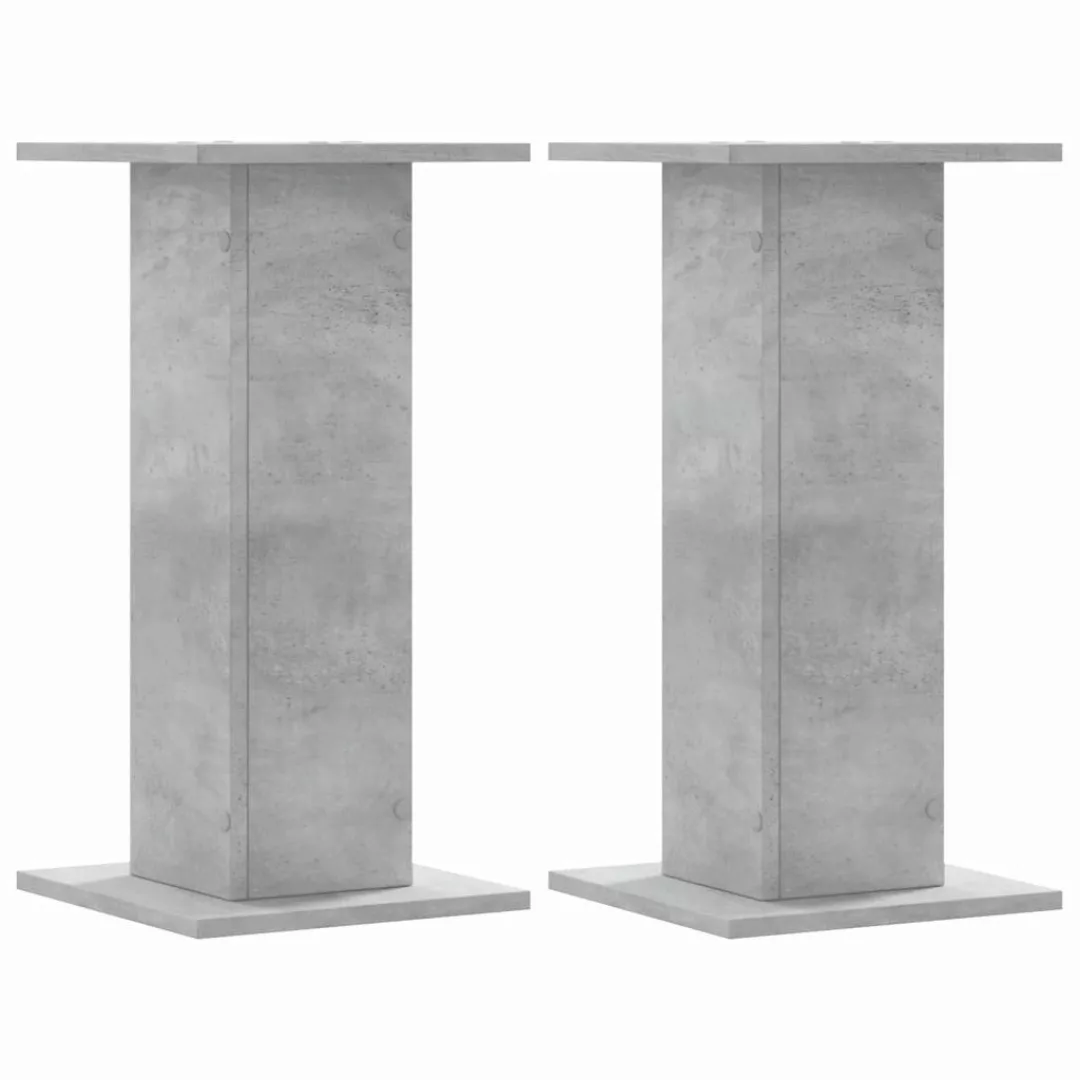 vidaXL Blumenständer Pflanzenständer 2 Stk. Betongrau günstig online kaufen