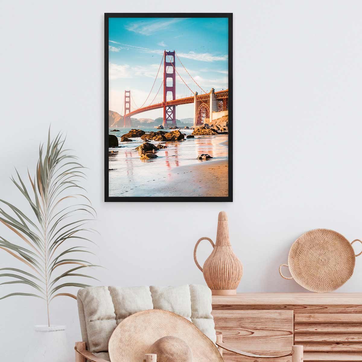 PHOTOLINI Bilderrahmen Poster-Einzelrahmen Modern Schmal günstig online kaufen