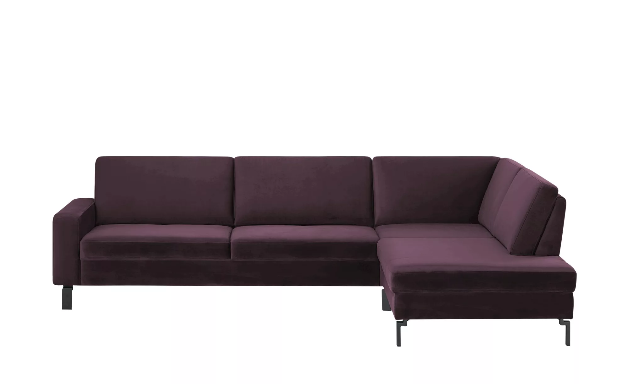 Ecksofa - lila/violett - 199 cm - 85 cm - 102 cm - Polstermöbel > Sofas > E günstig online kaufen